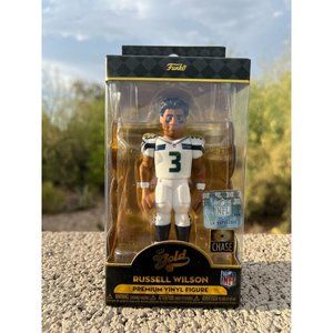 Funko Pop Premium Vinyl Figure -NFL Football - Gold - Russell Wilson (NEW,CHASE)